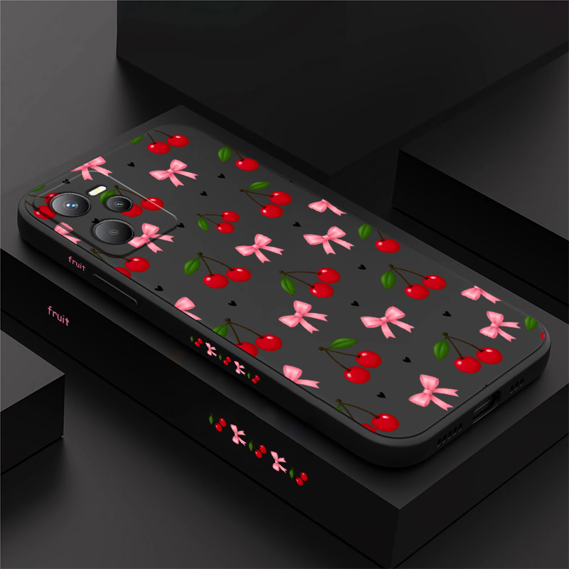 Realme C67 - Capa com estampa de cerejas para