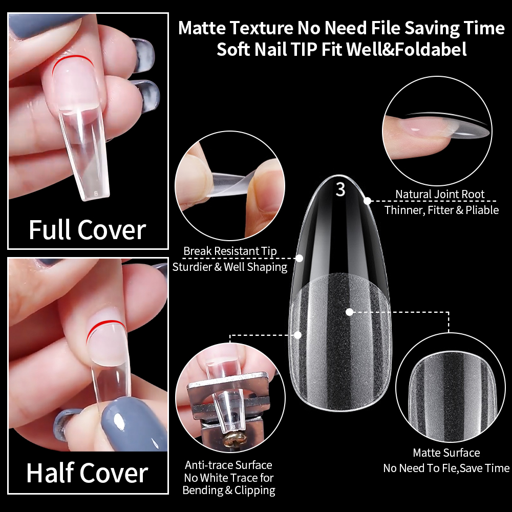Extensões de pontas de unhas,  - Full Cover Adhesive avaliação e preço