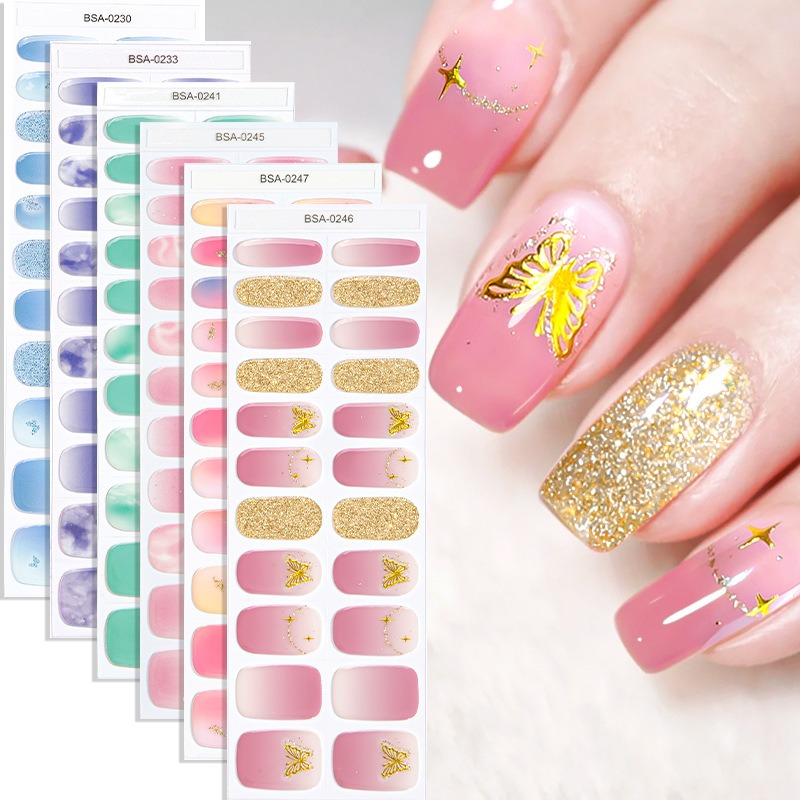 Tiras de Gel Semi-Curado Sem L - Full Cover Adhesive avaliação e preço