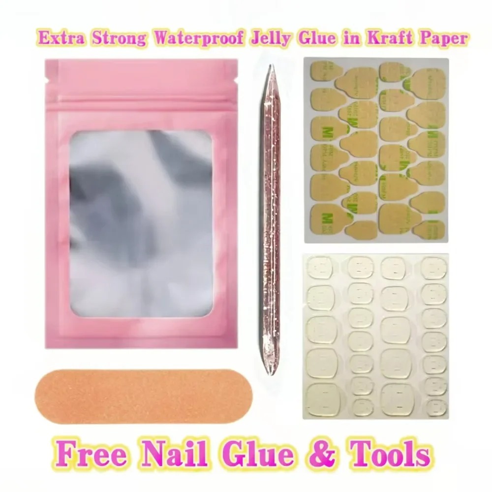 10 unidades de unhas postiças  - Full Cover Adhesive avaliação e preço